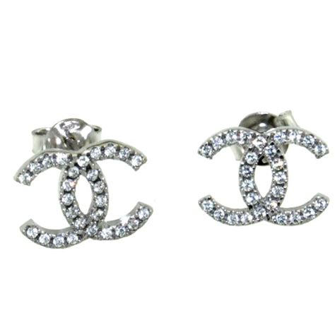 orecchini chanel mm|Orecchini forma chanel in Argento 925 con Zirconi.